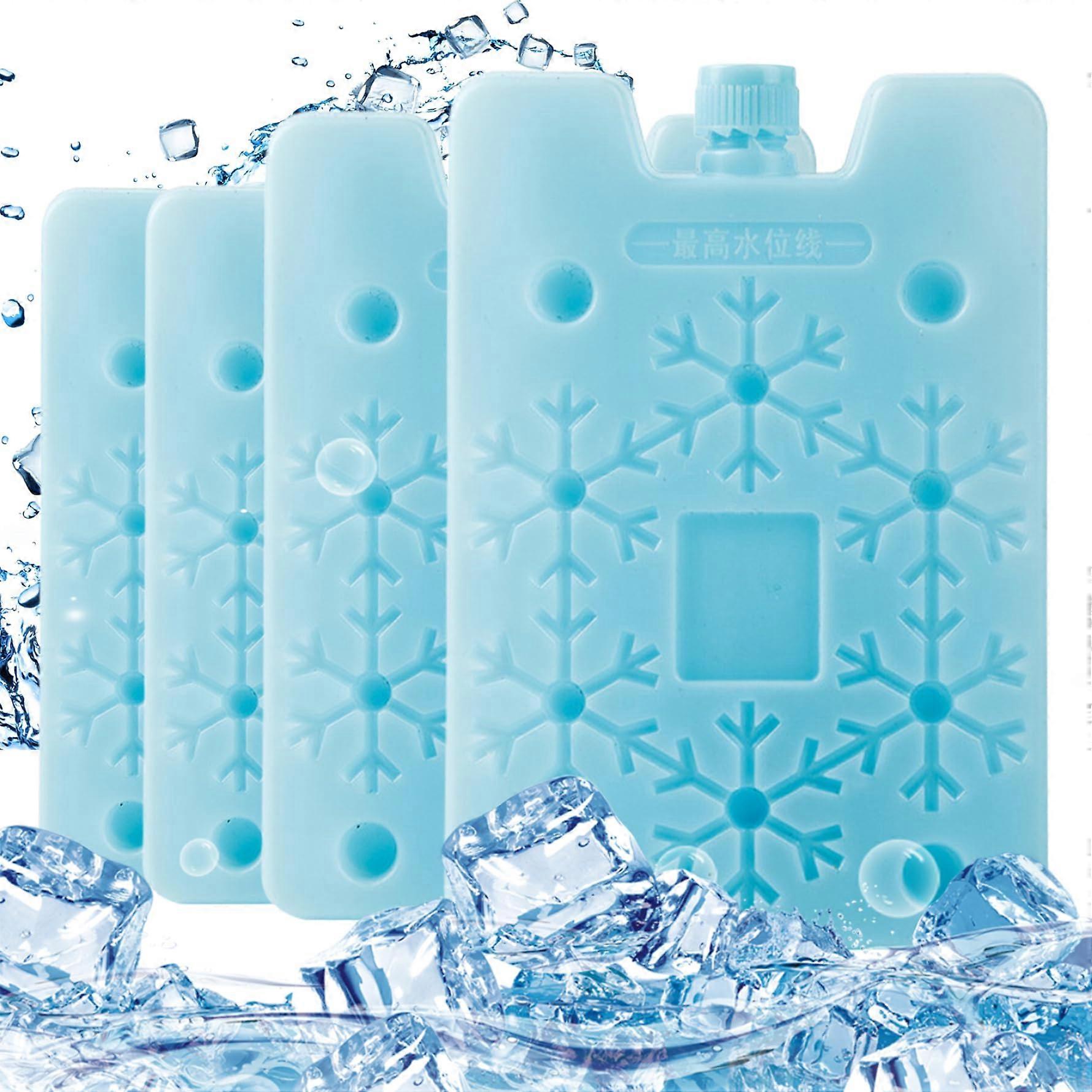 Ice Packs Slim 16x4x0.7 In Reusable Cooling Packs Slow-Melting Light Green For Lunch Boxes Or Coolers