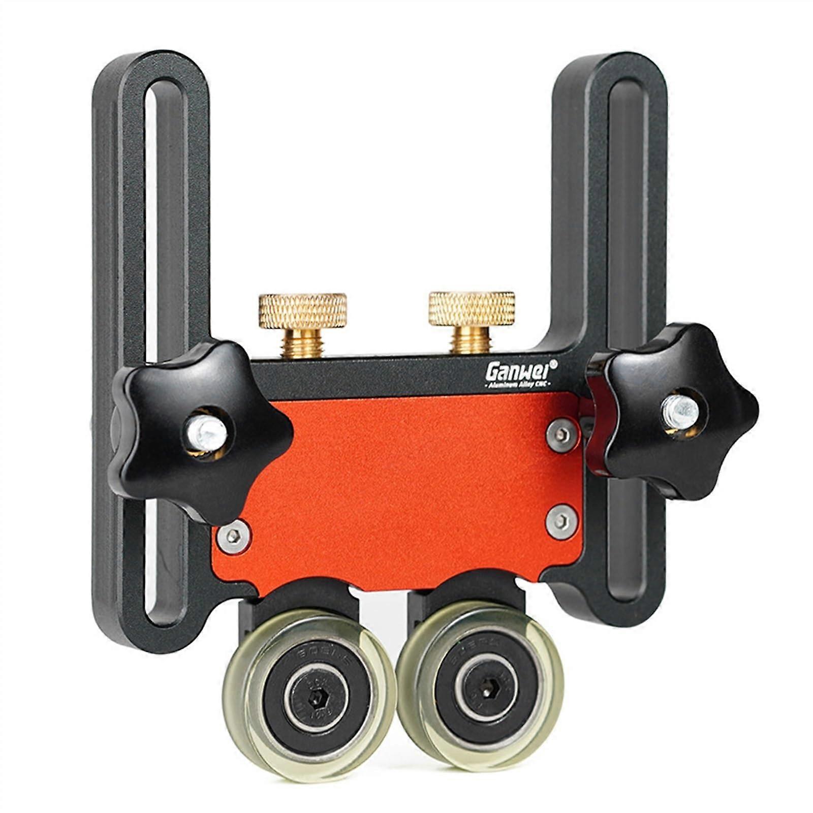 Woodworking Tools Aluminium Alloy Table Saw Press Feeder Guide Board Attachment Bearing Wheel for TTrack Fence Woodworking Bearing Roller Feeder