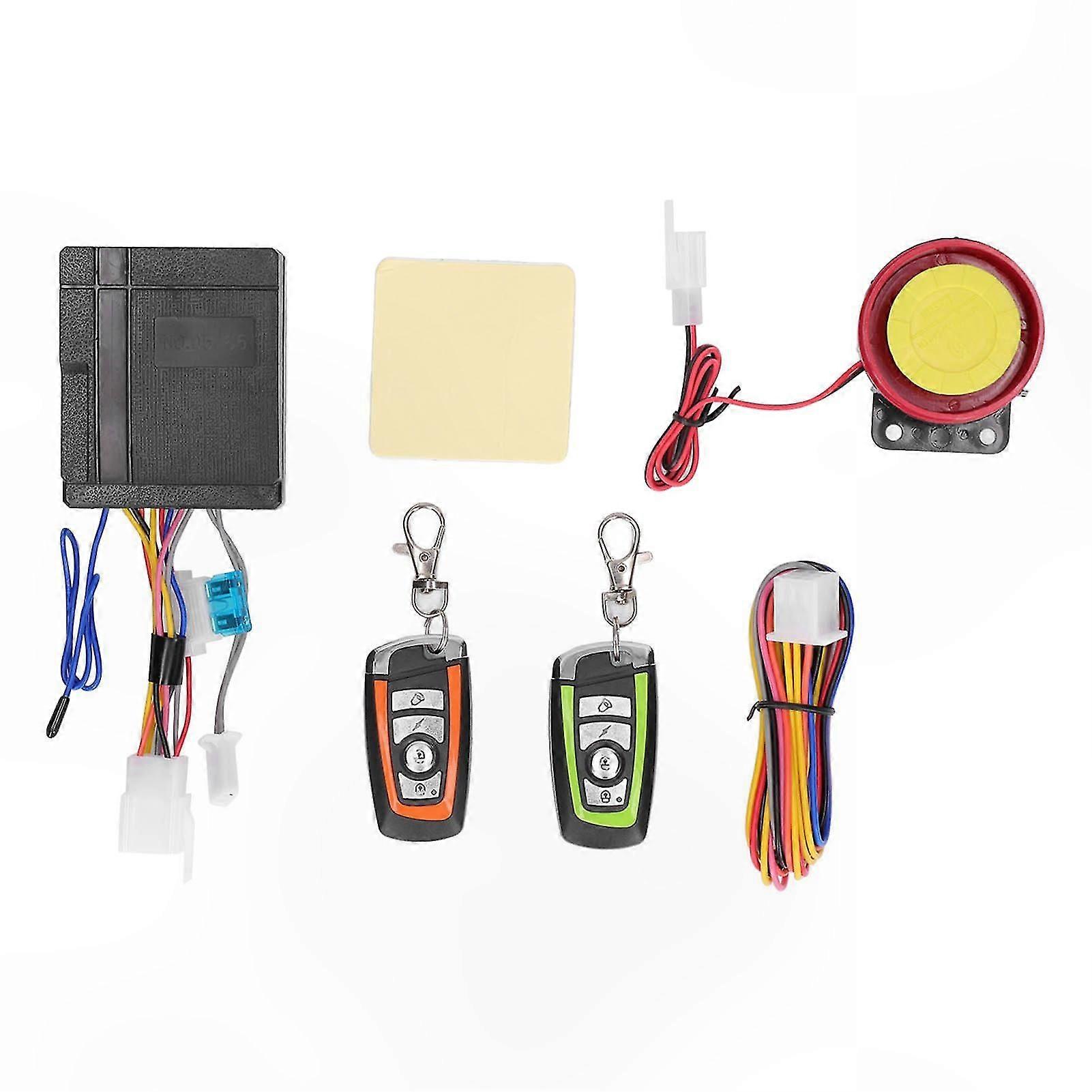 Universal 12V ATV Security Alarm System with Dual Remote Control for Off-Road Vehicles