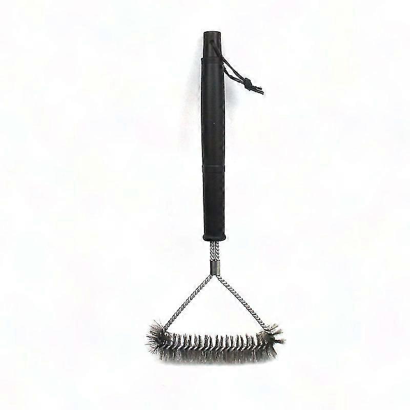3-Sided Grill Brush 30.5x16cm for BBQ Cleaning & Grilling Tools