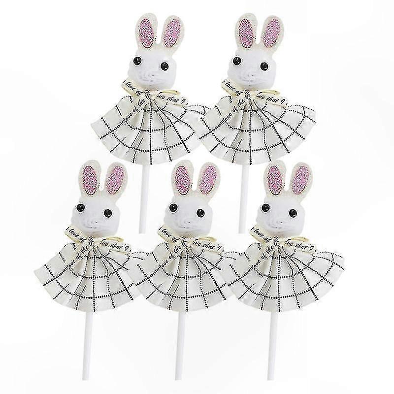 5 Pieces Rabbit Cake Decorations