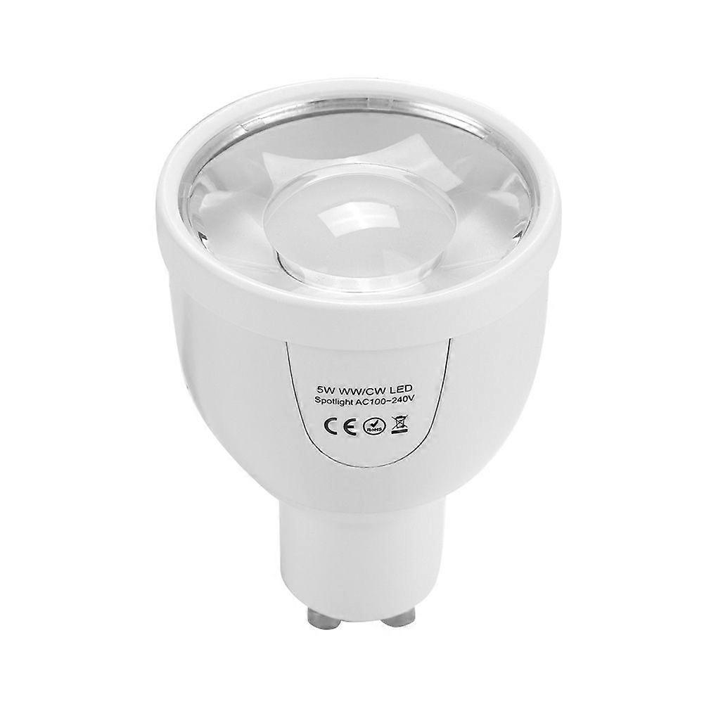 5W GU10 LED Bulb AC 100-240V Smart Spotlight with 2.4G Wireless Remote Control