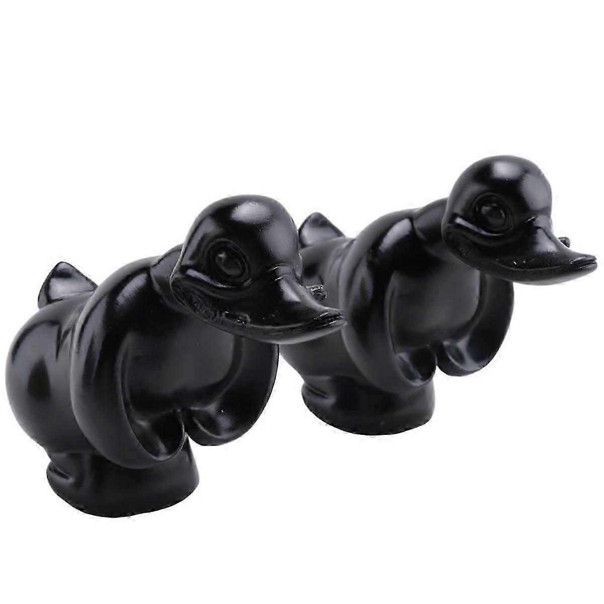 2PCS Angry Rubber Duck Hood Ornament, for Trucks, Cool Duck Ornament Angry Rubber Duck