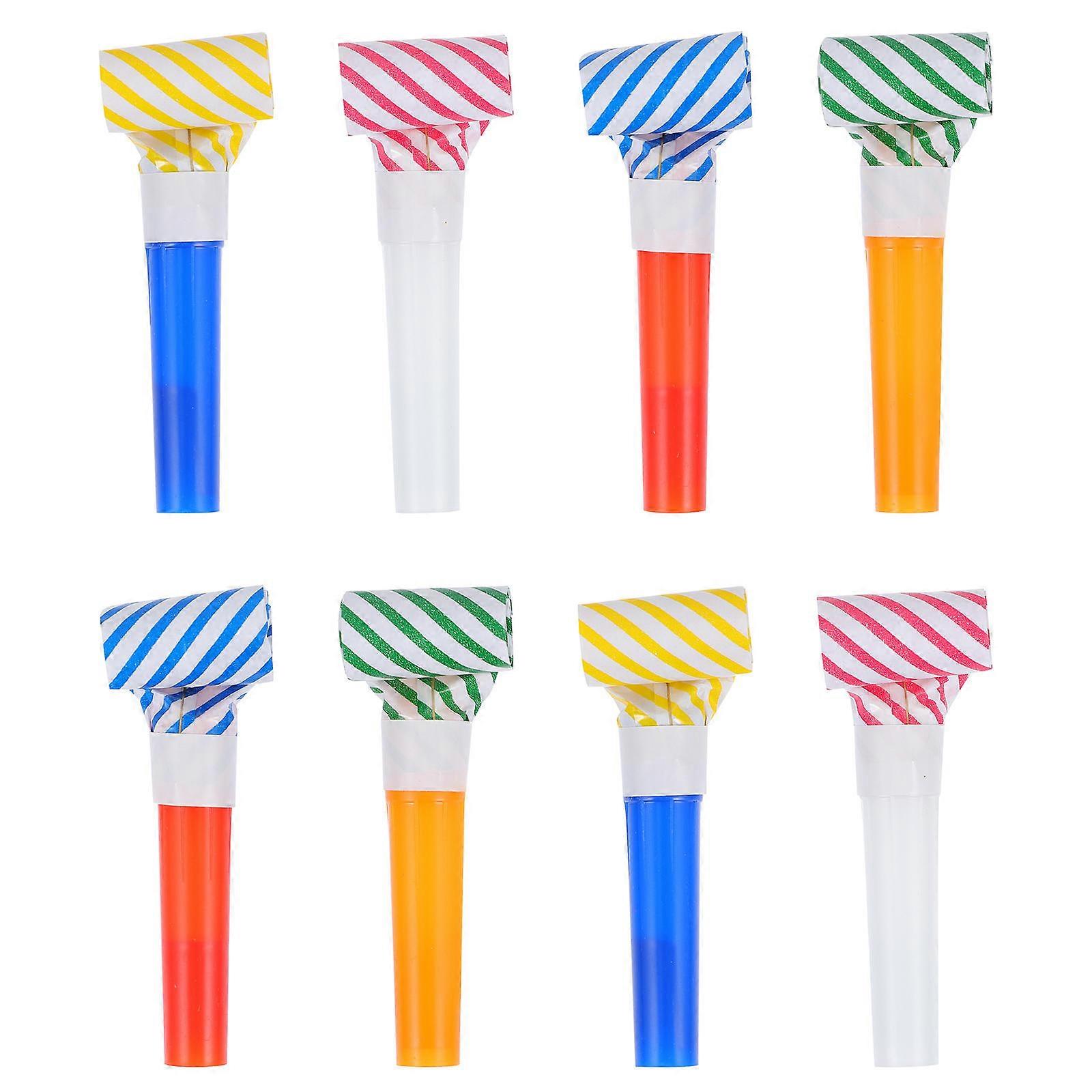 Blowing Toy Dragon Shape Kids Toys Assorted Color Paper Plastic Material for Noise Maker 50Pcs