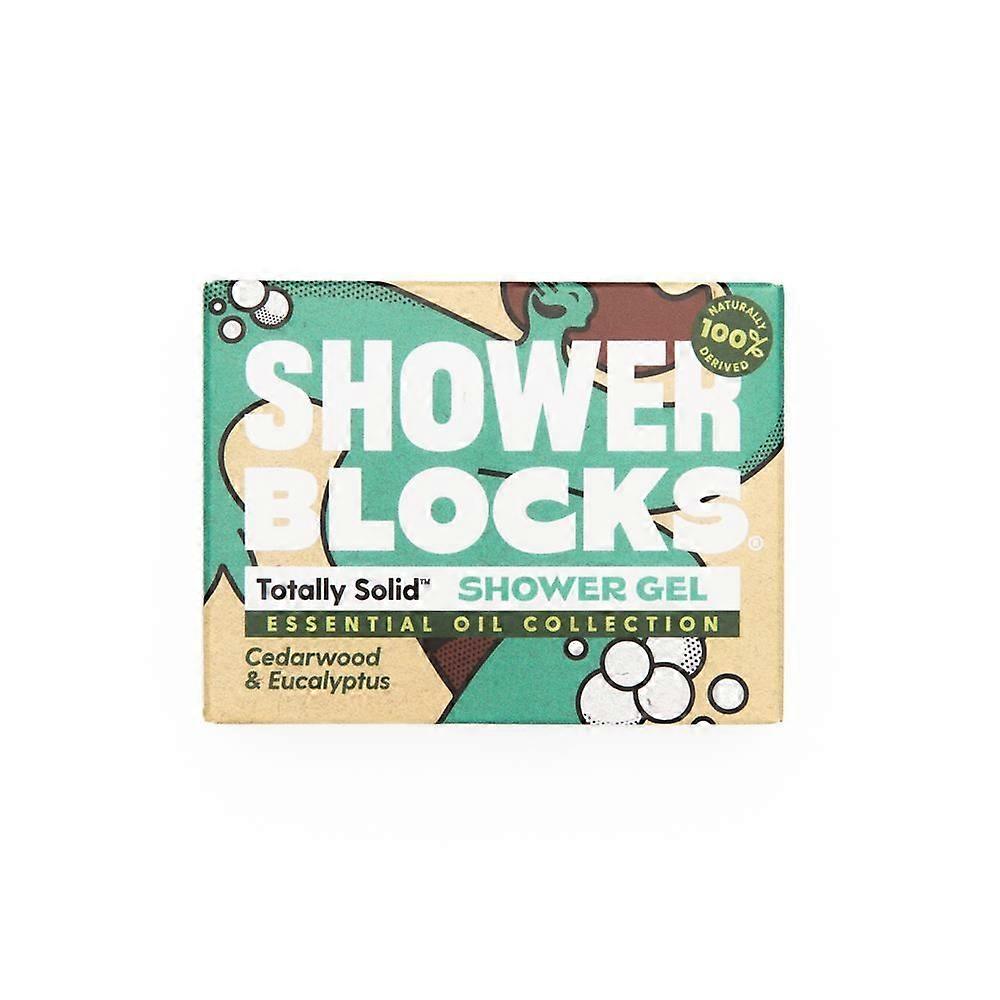 Shower Blocks Solid Shower Gel in Cedarwood & Eucalyptus 100g - 2 Pack