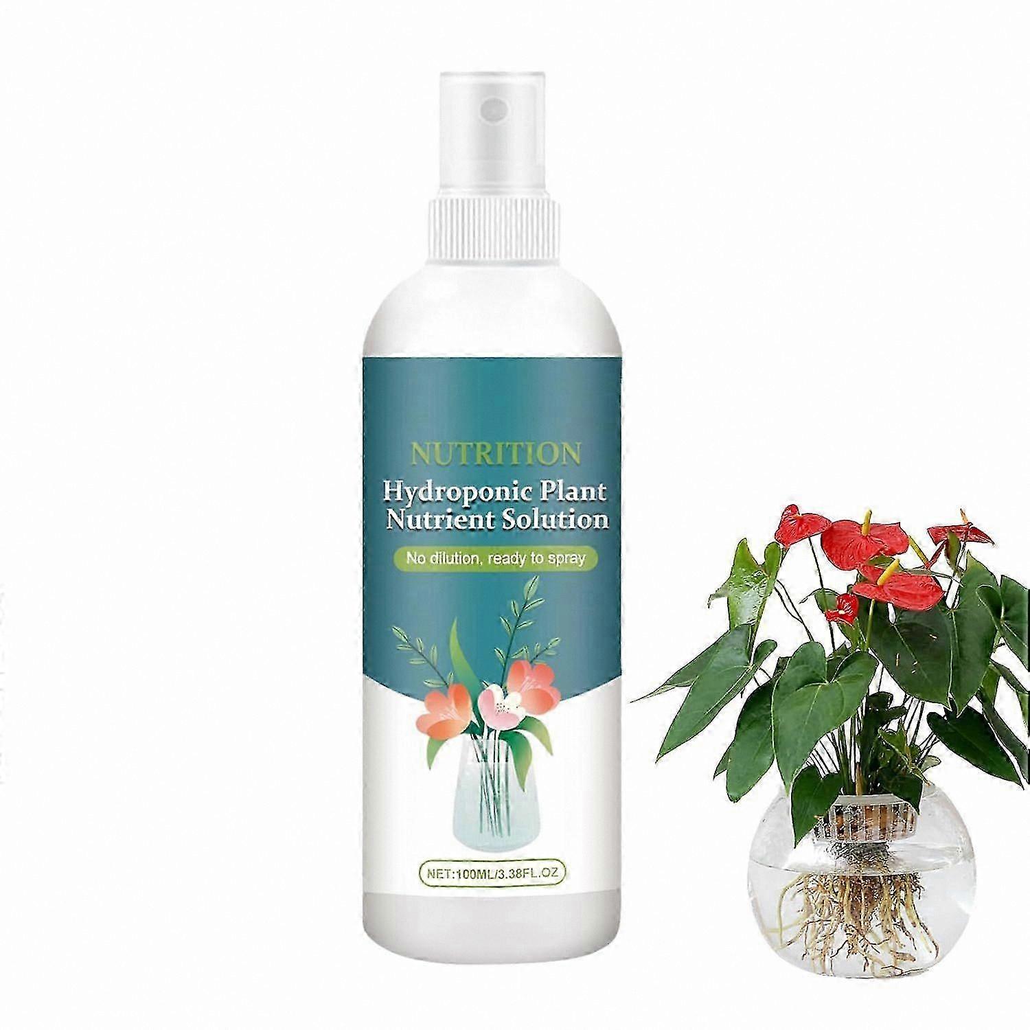 Hydroponics Growth Formula: Liquid Nutrient Solution for Indoor Plants, 100ml Fertilizer for Soilless Cultivation