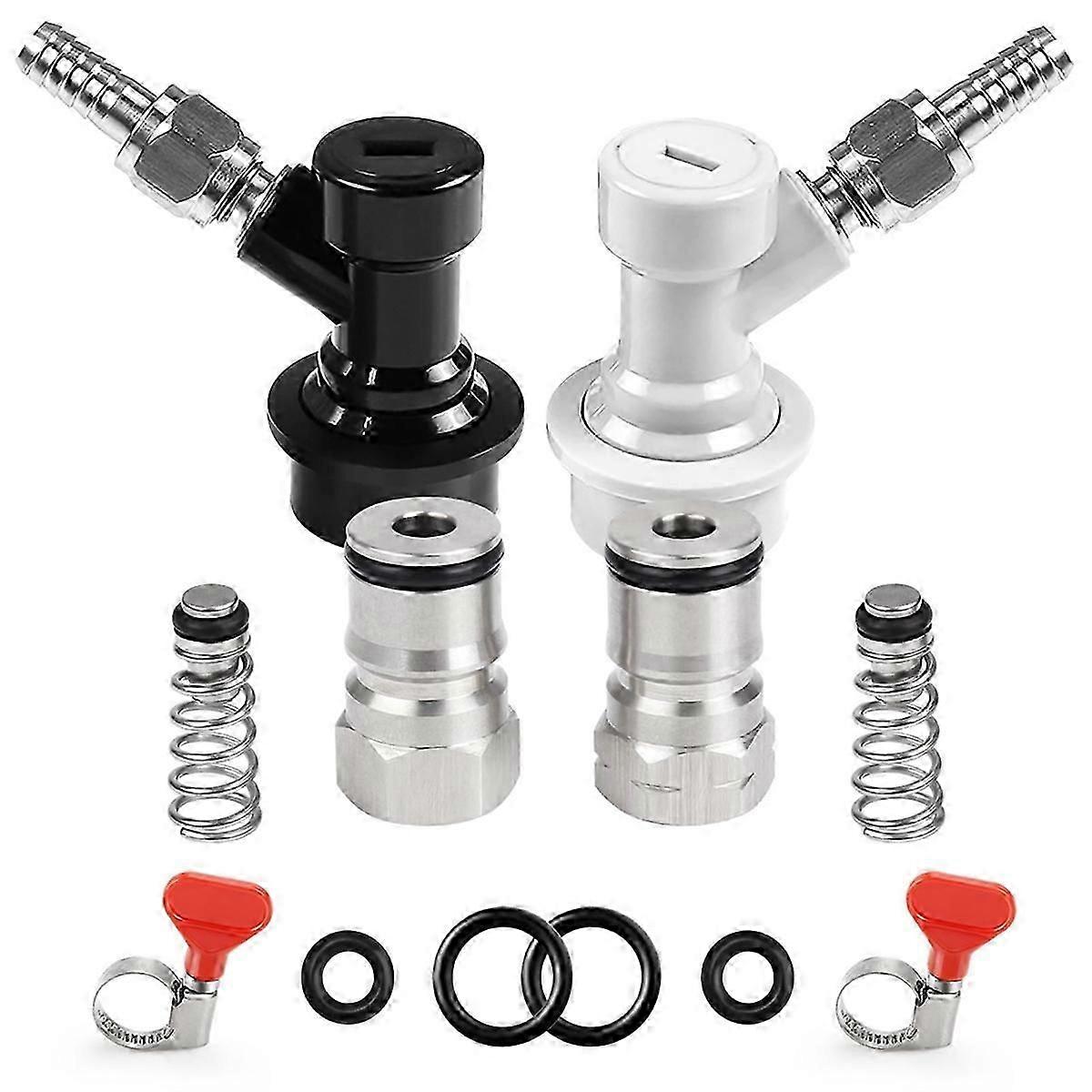 Ball Lock Keg Post Quick Disconnect Set, Corny Keg Connectors