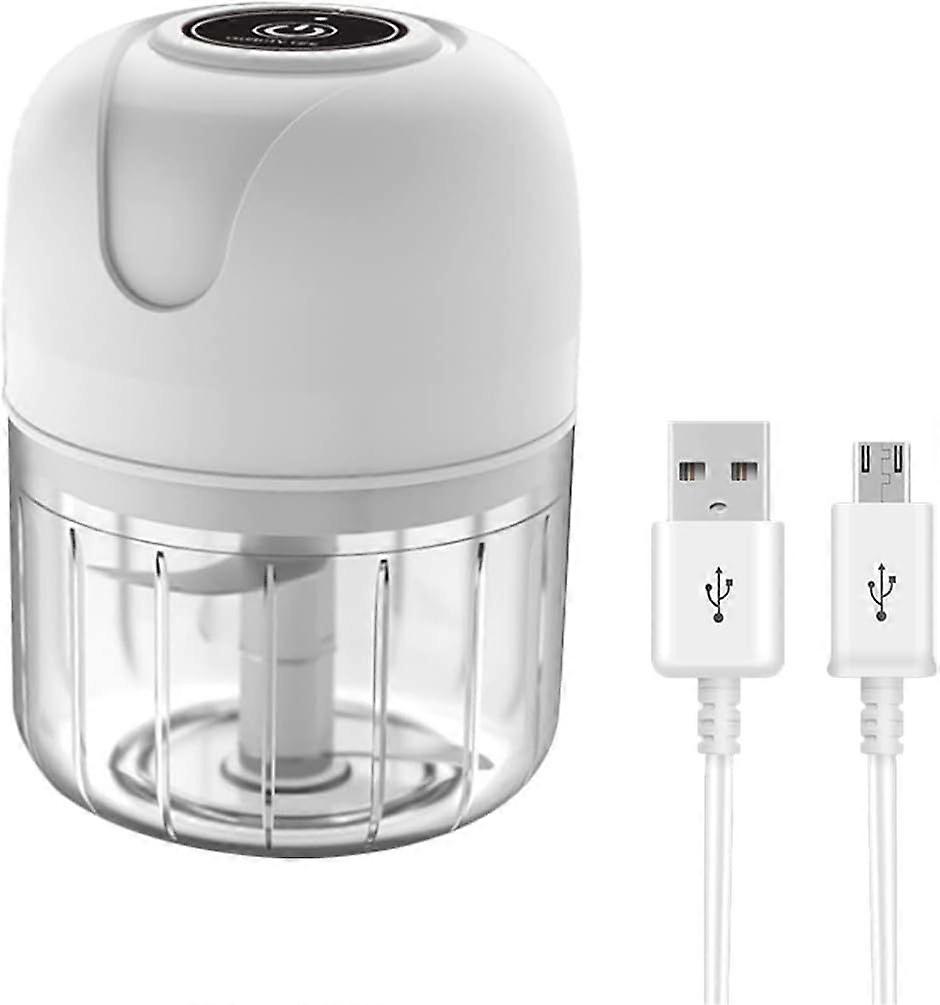 Mini Electric Chopper, 250ml USB Rechargeable Garlic Chopper