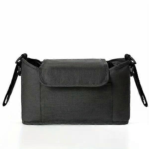 Solid-color baby stroller hanging bag, large capacity and multi-functional, easy to carry