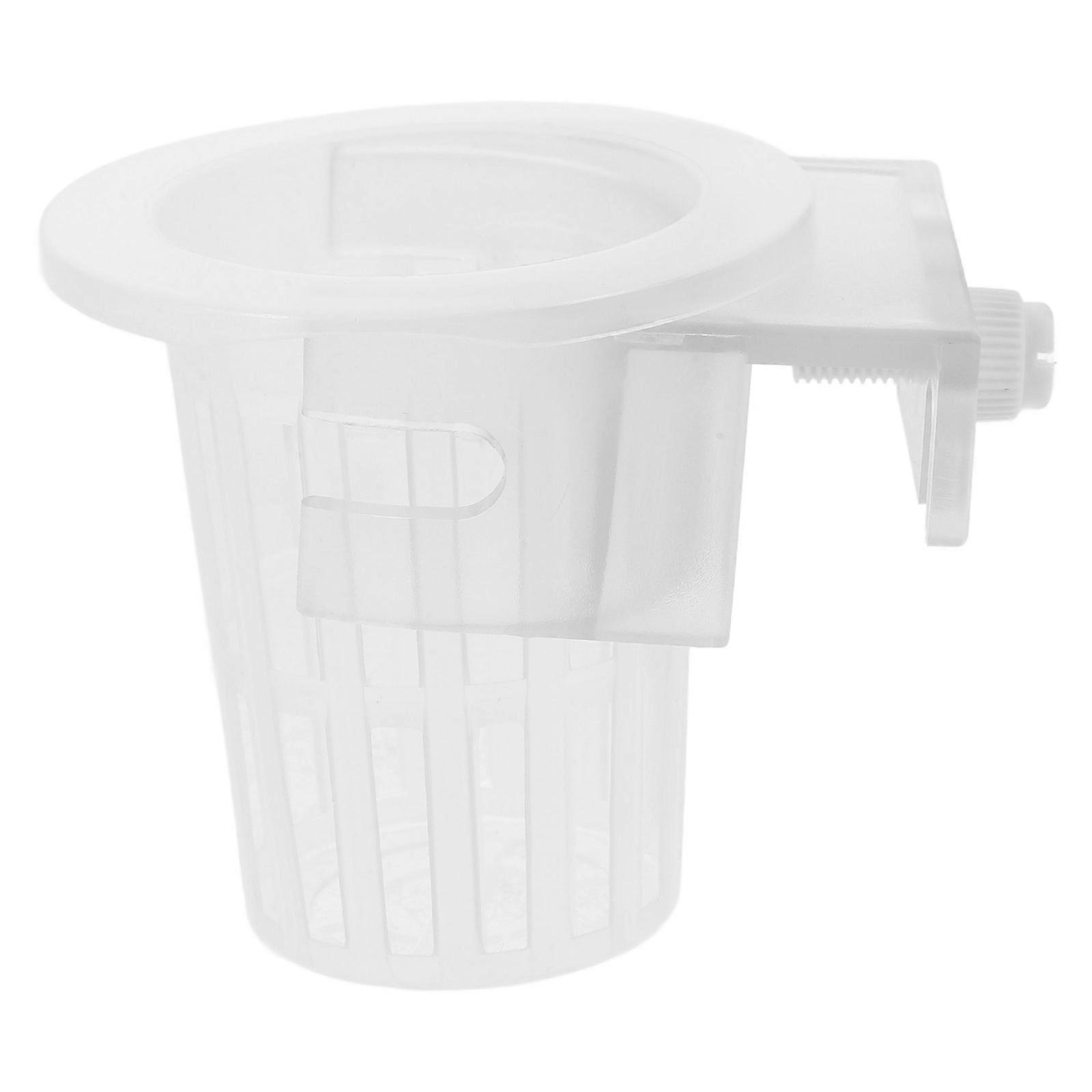 2PCS Clear Aquarium Plant Holder Pot for Fish Tank Aquatic Plants Container
