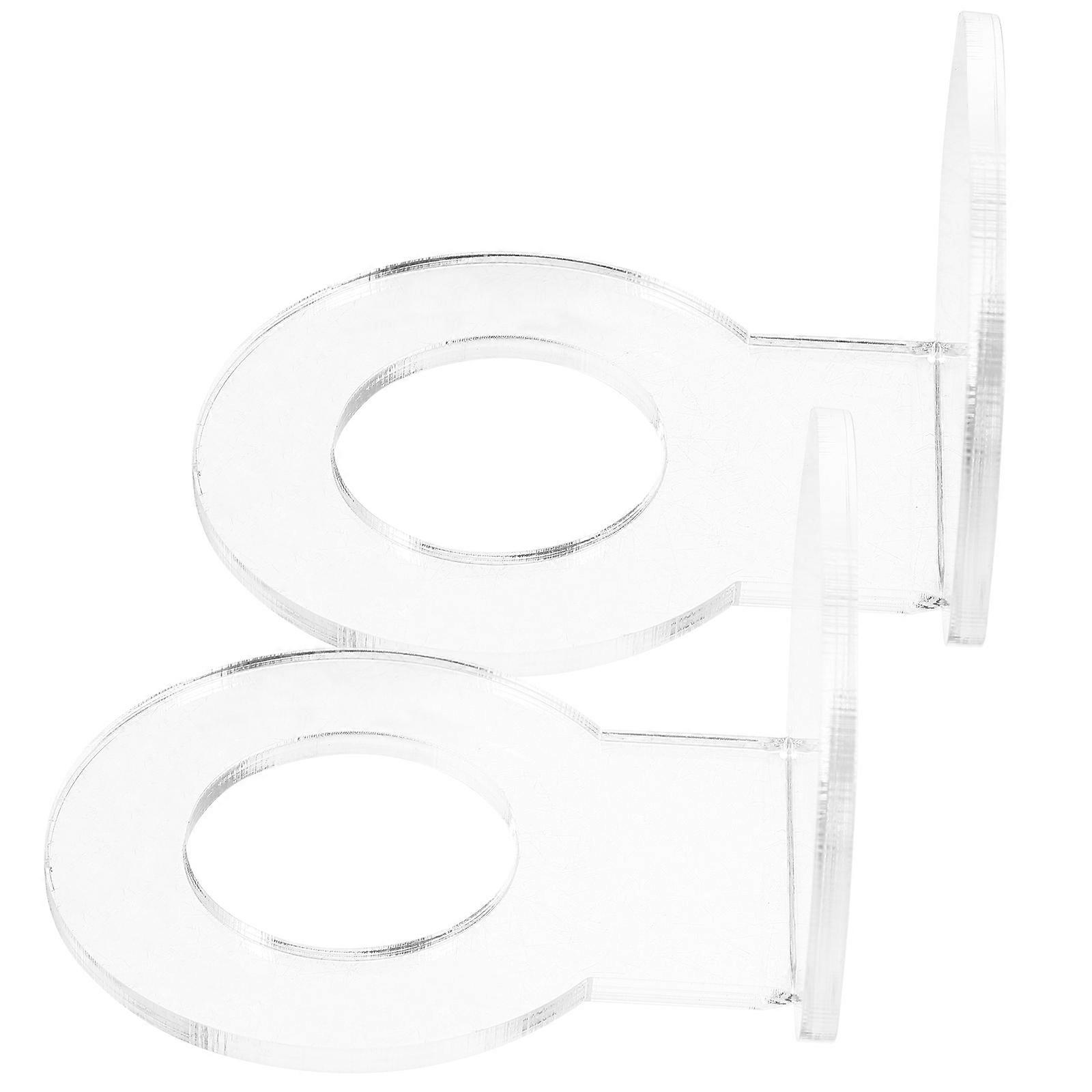 Ball Bracket Acrylic Wall Mount Display Rack for Display 1Set Transparent