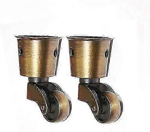 Set Of 2 Brass Casters, Heavy Load Capacity, Universal Furniture Casters,hw
