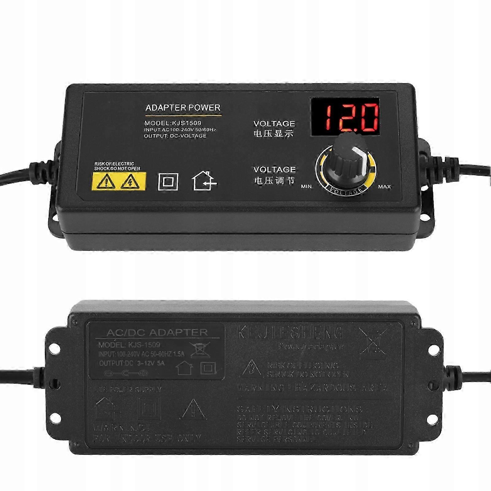 60w 5a 3-12v Power Supply With Motor Speed Control And Dimming Function