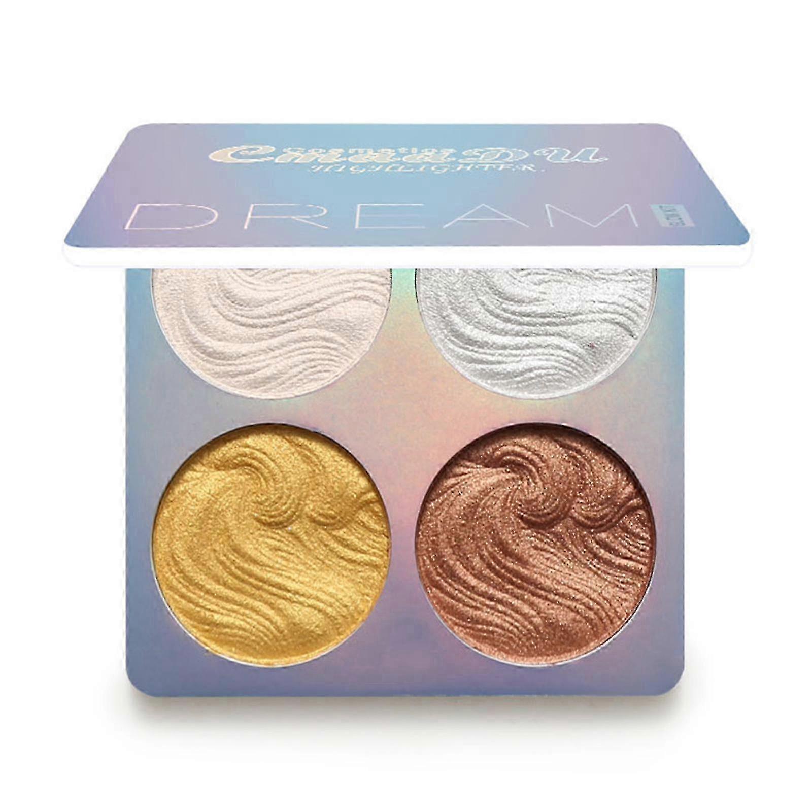 Shimmer Highlighter Longwear Makeup Highlight Bronzer Shaping Palette Eyeshadow Palette Shiny Glitter