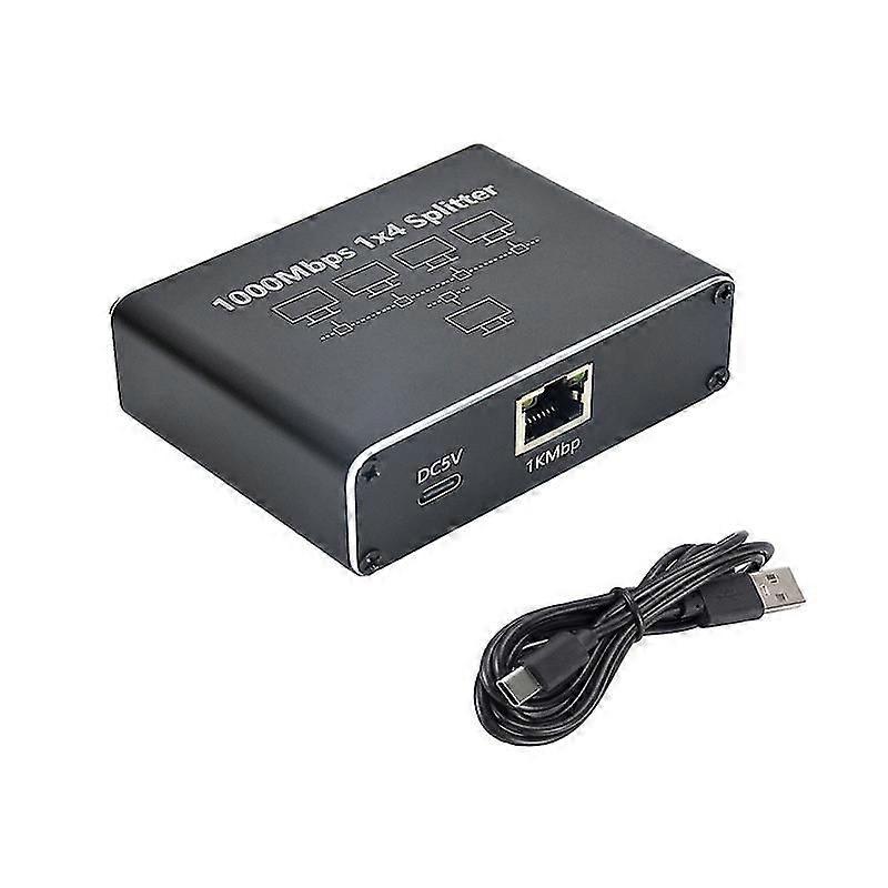 Gigabit 1000Mbps RJ45 Splitter Ethernet cable 1 in 2/3/4 out Network Splitter PC
