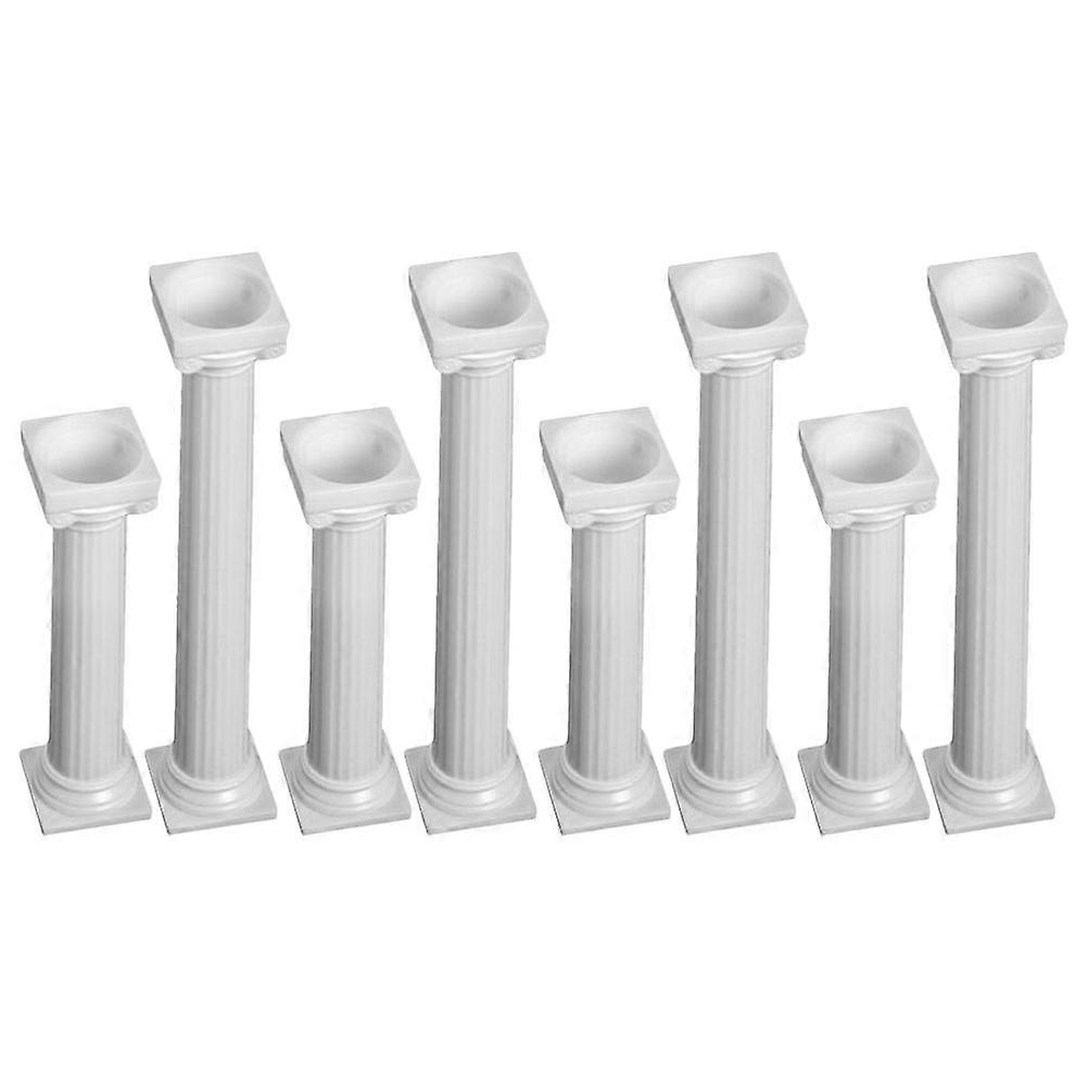 White Cake Pillars for 24Pcs Roman Column Cake Supports Wedding Party