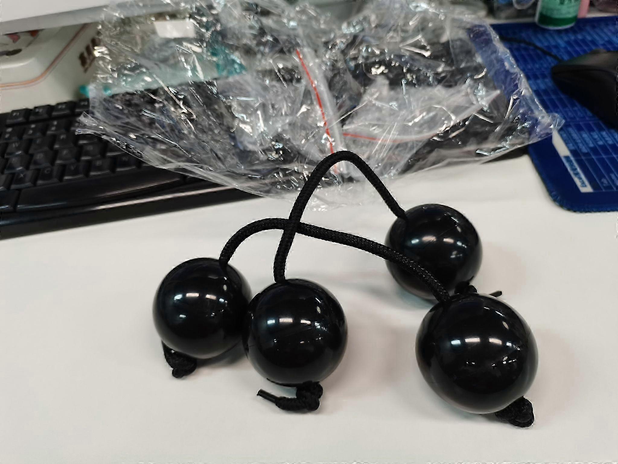 African Rhythm Shakers, 2-Pack ABS Material, Adjustable Rope Handheld Percussion Instrument