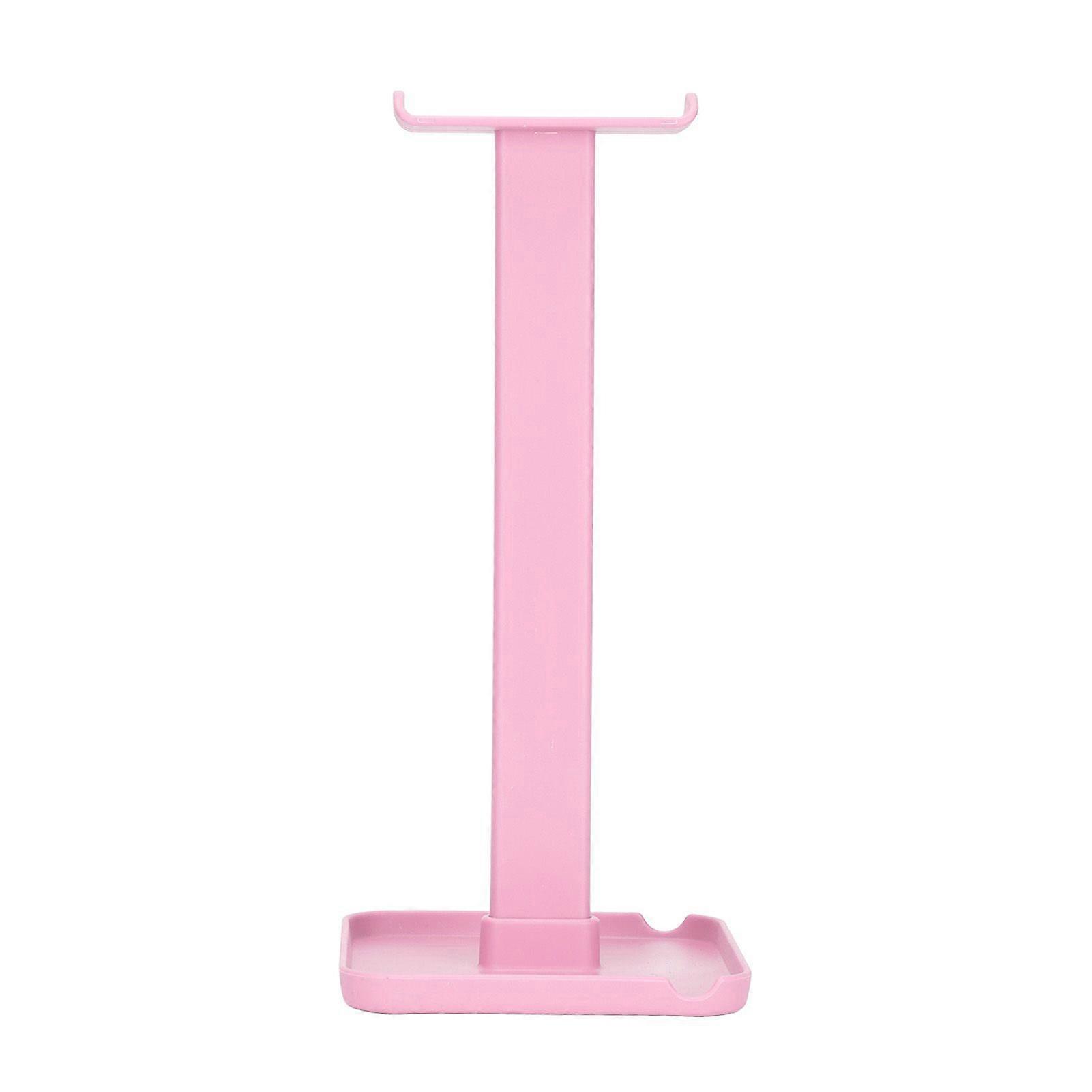 Headphone Stand Multifunctional Space Saving Sturdy Durable Stable Bright Color Headset StandPink