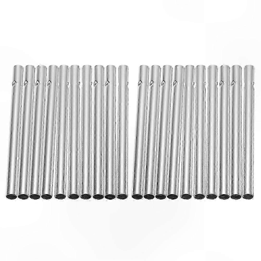 Hollow Aluminum Tubes for DIY Wind Chime Crafting, Home Courtyard and Porch Decor, 20 Pieces Sound-Producing Hollow Tubes for Creative Projects and Ga