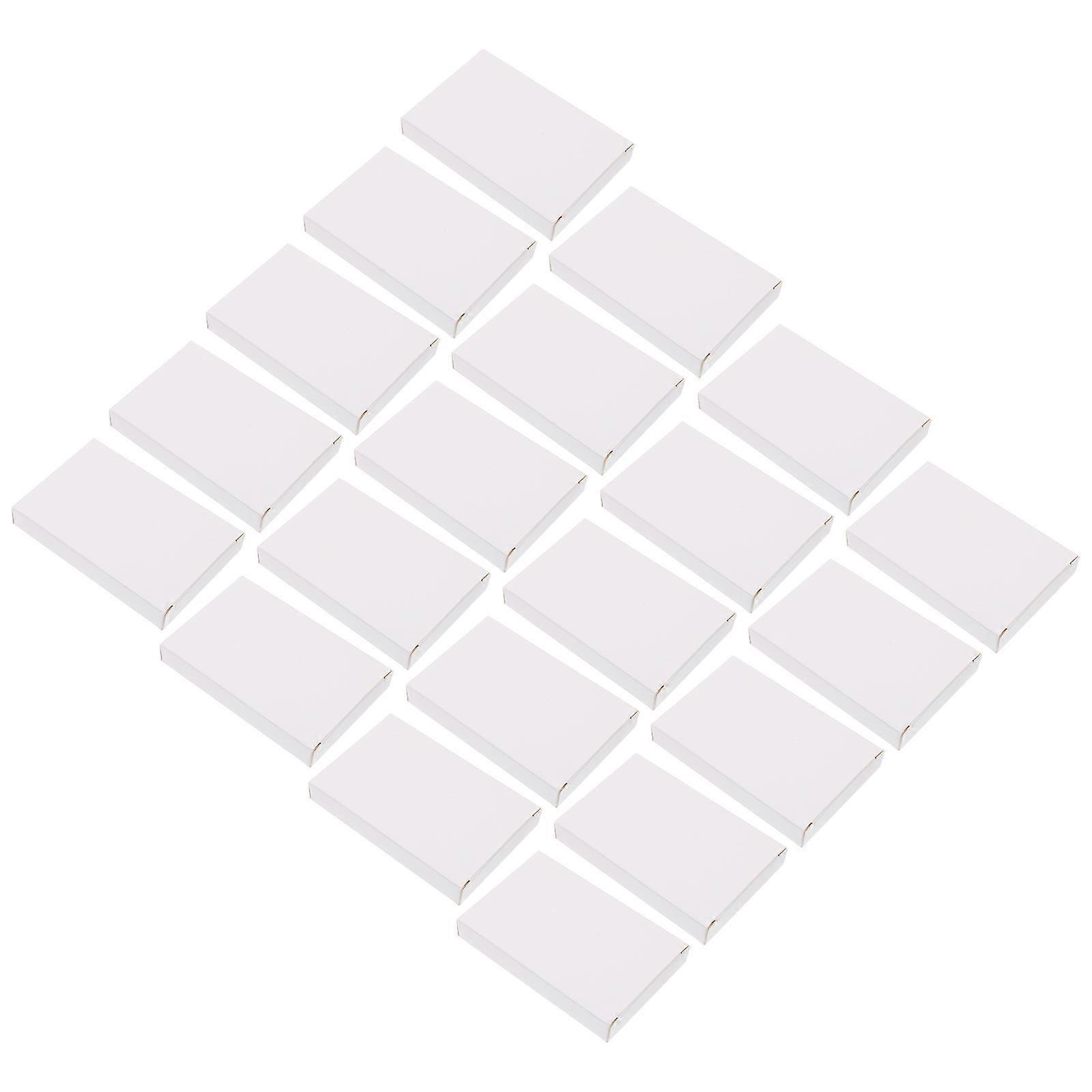 White Cardboard Paper Boxes for Storage 30Pcs Paper Packing Boxes with Lids