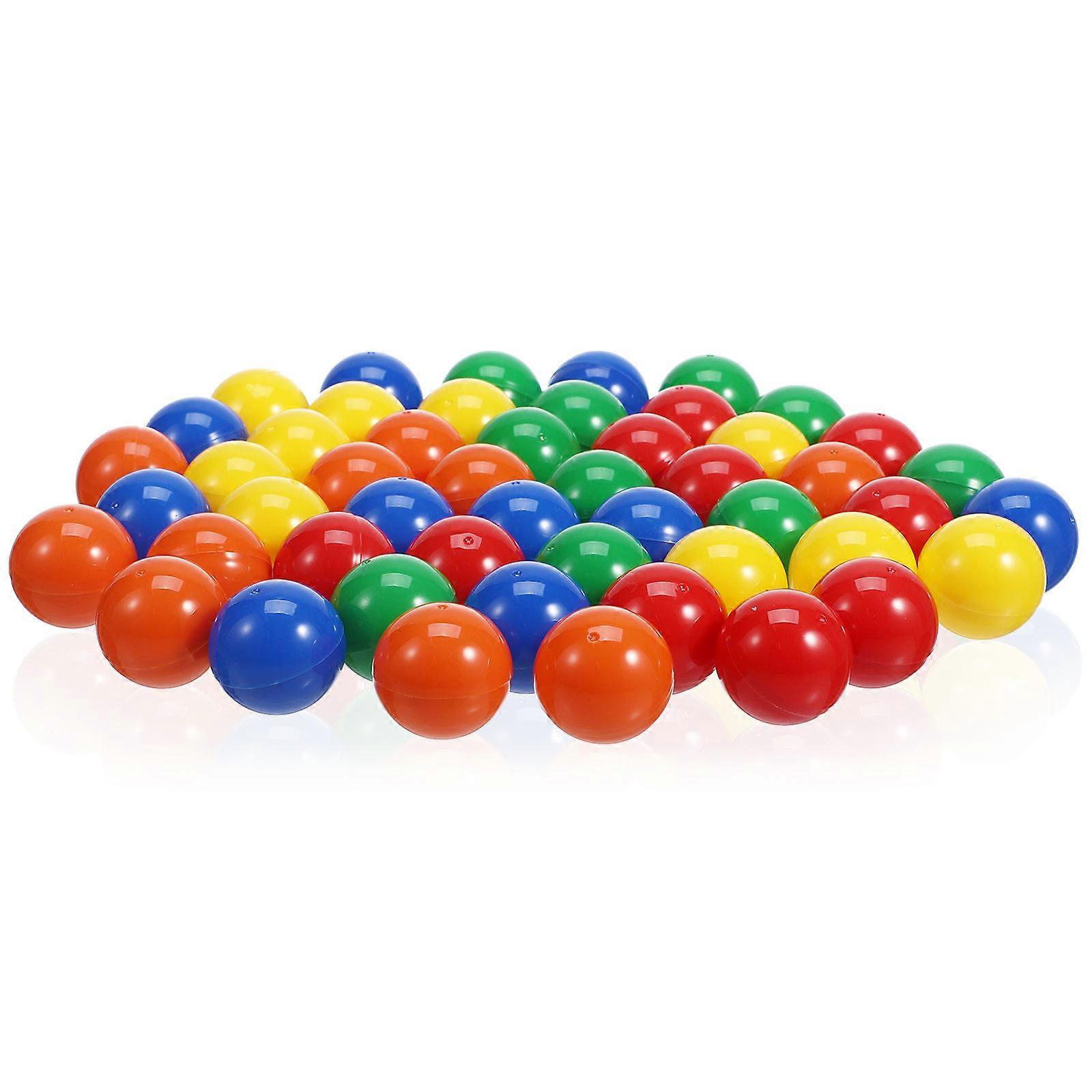 Balls Plastic Party Game Balls for Raffle Drawing 50Pcs Assorted Color