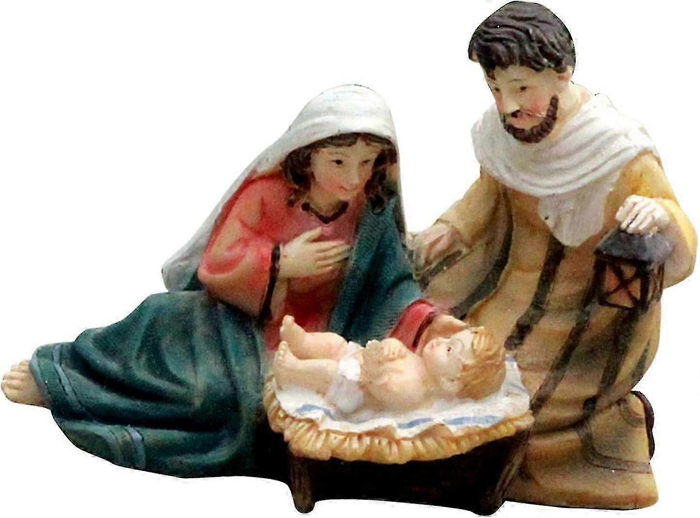 Nativity Scene Figurine Tabletop Scenes Of Nativity Jesus Birth Religious Ornament For Home Decoration