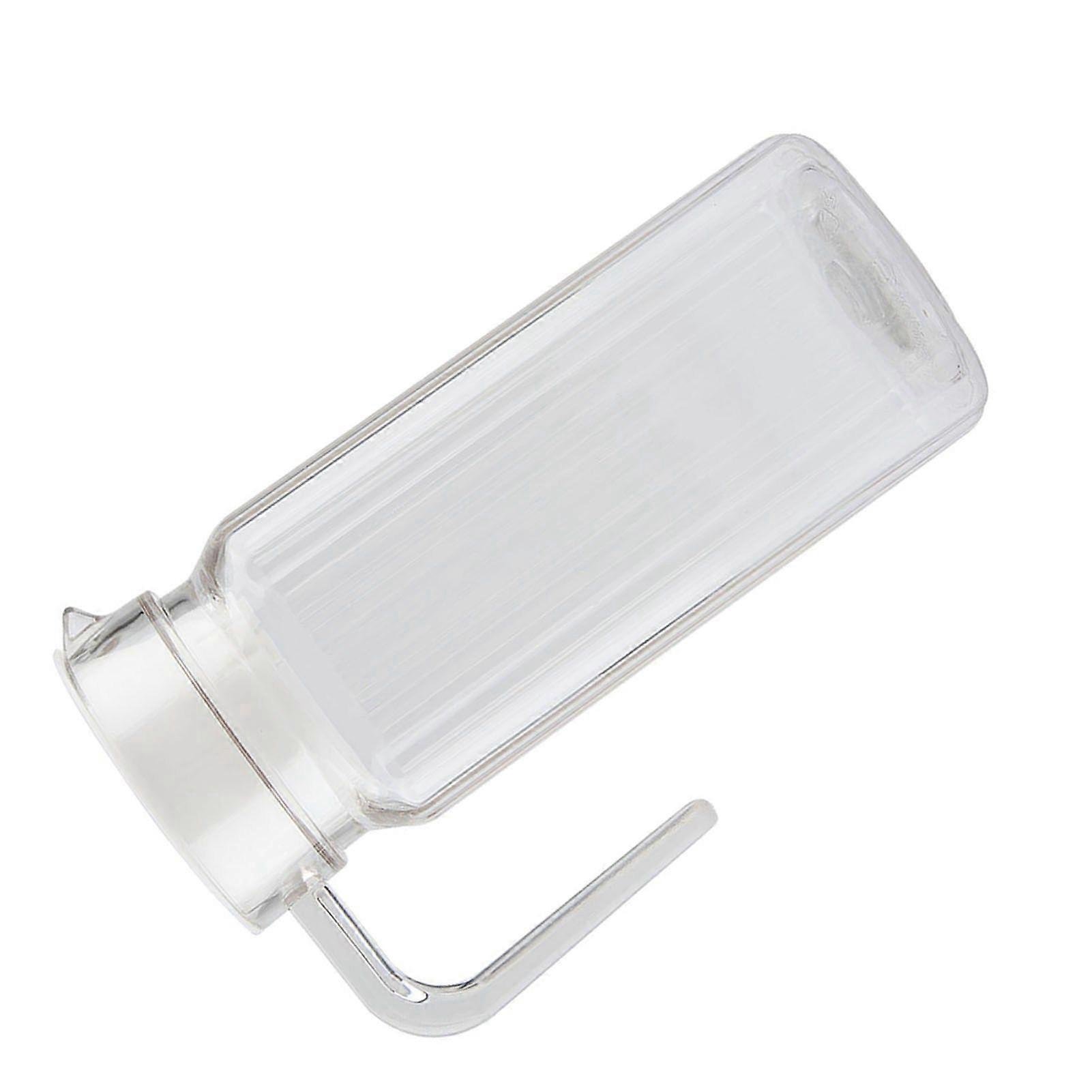 800ml Acrylic Transparent Juice Bottle Striped Water Ice Cold Juice Jug with Lid for Bar Home