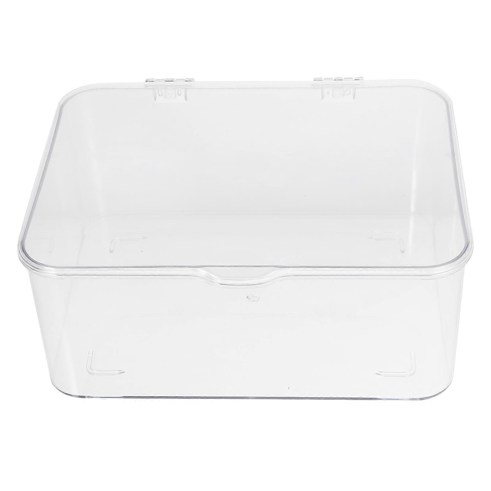 Transparent Storage Container with Lid for Tea and Coffee Bag Storage 3Pcs