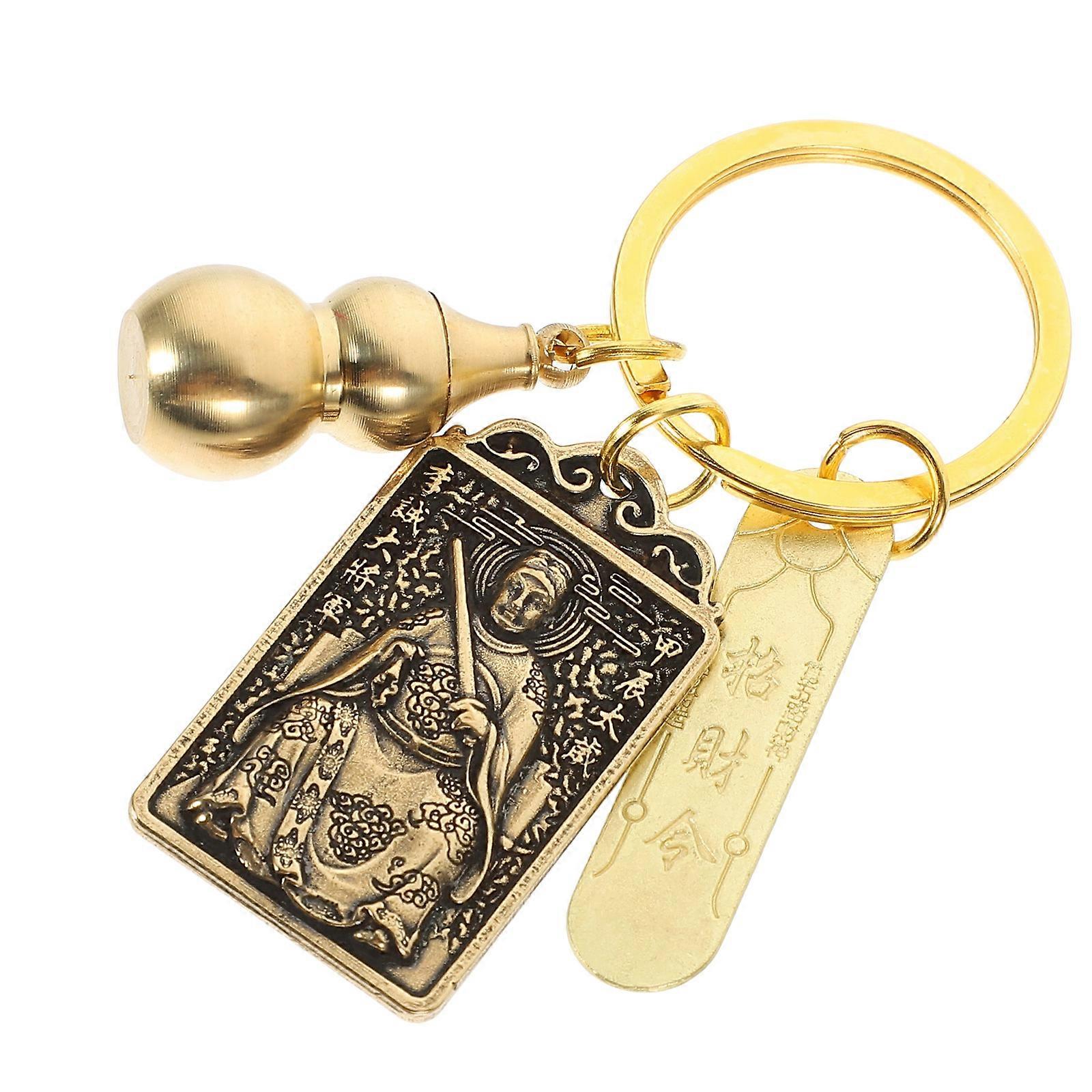 Decorative Taisui Keychain Ring Bag Ornament 5Pcs for Car Key