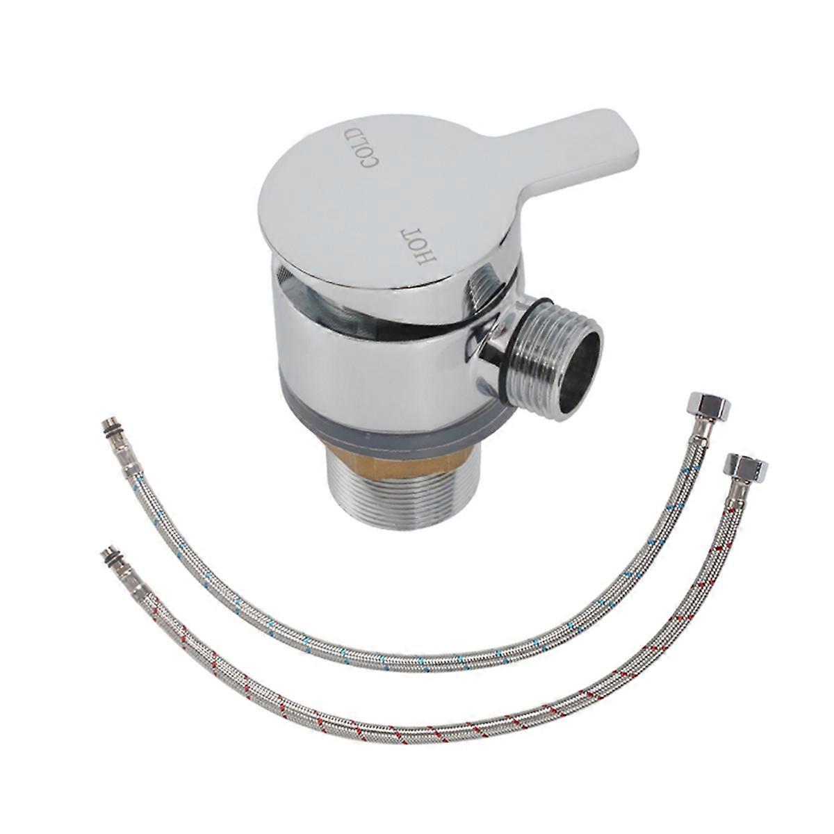 Shower Hose Valve Shower Faucet Hot & Cold Water Thermostatic Mixer Mixing Valve Suitable for RV and