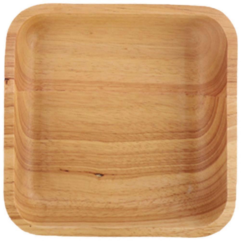 Household Food Bowl Tableware Tray Square Container For Snacks Hotel Use Easy to Clean Khaki 15x15x4.5cm 1Set