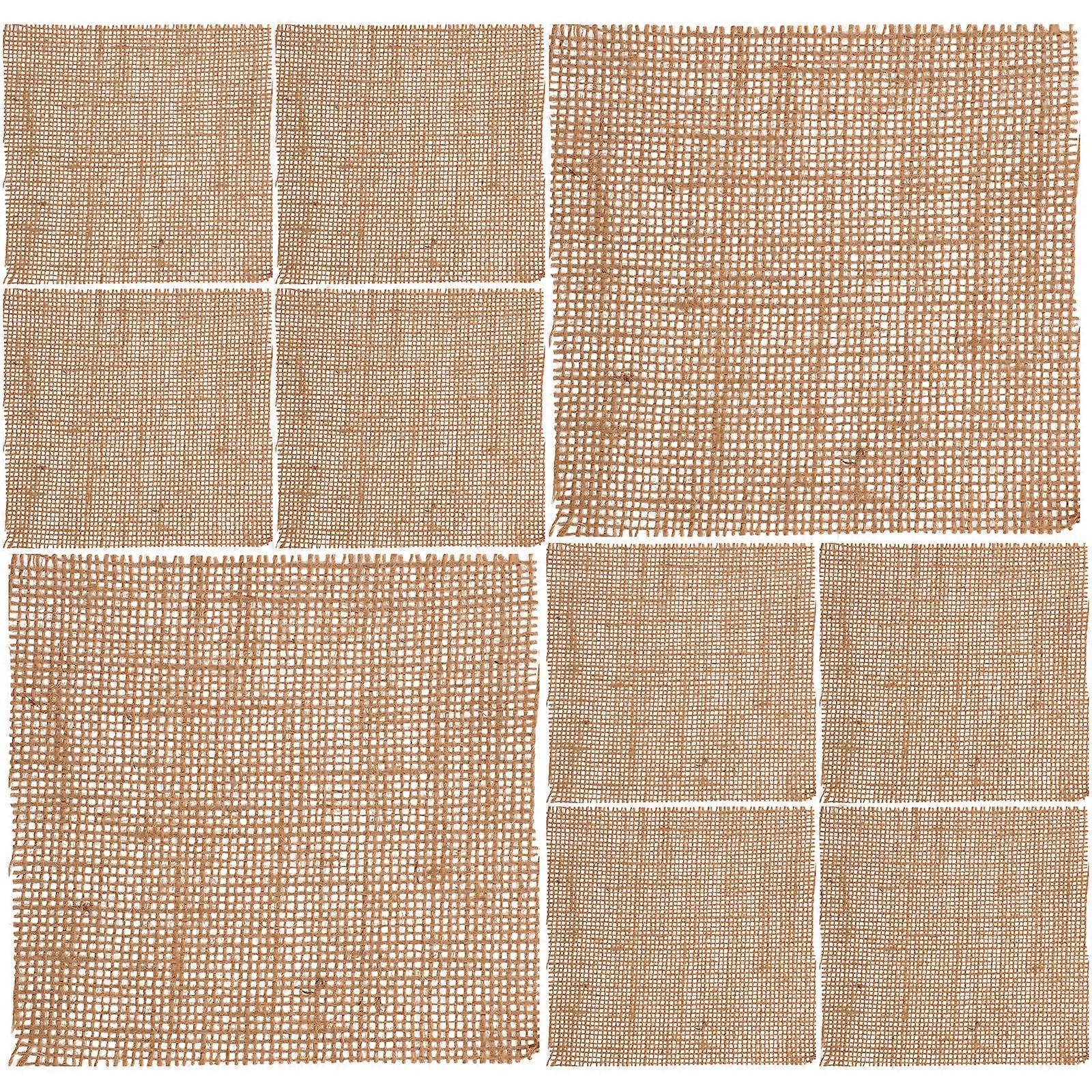Linen Coasters Photography Background Mats for Decor 40Pcs Linen Material