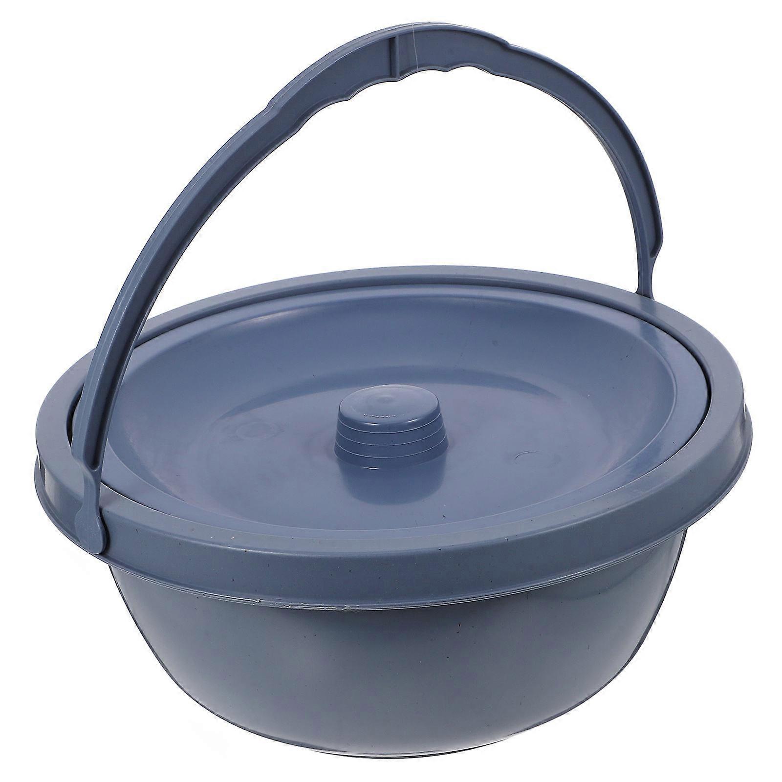 Portable Urinal Bucket For Elderly Adults Kids And Limited Mobility Users Nighttime Emergency Use In Dark Grey Durable 1Set
