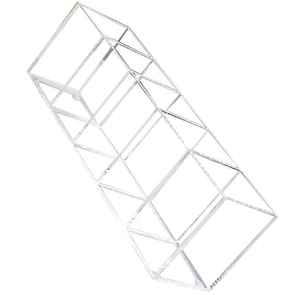 Acrylic Desktop Box Pencil Holder for Storage 4Pcs Multi-Grid Storage Container