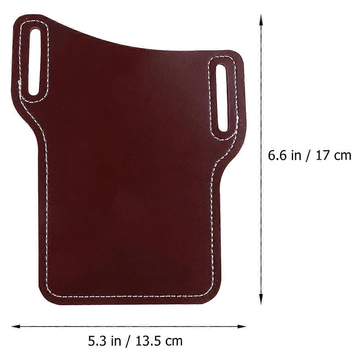 Cellphone Carrying Bag Cell Phone Waist Bag Dark Red for Men Protective 1Pack