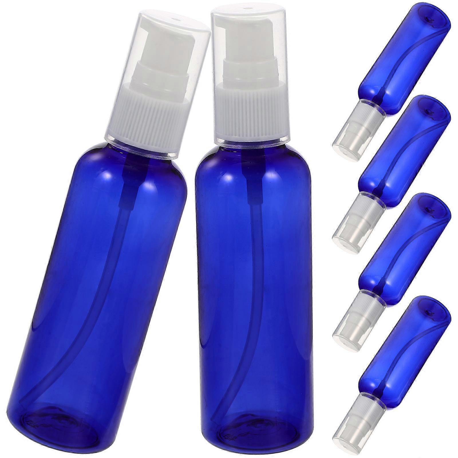 Blue Travel Lotion Bottles for Storage Press Type 24Pcs Portable Bottles