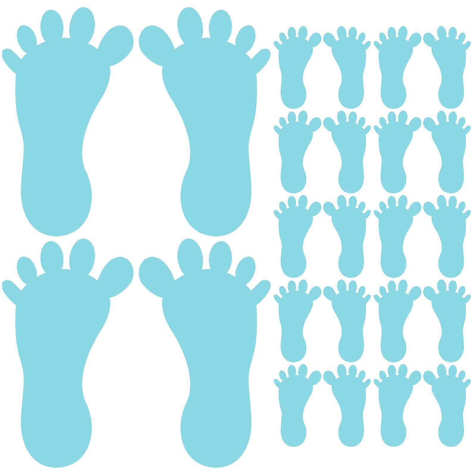 Removable Wall Decal Sticker Small Feet Shape for Decoration 96Pcs Pack