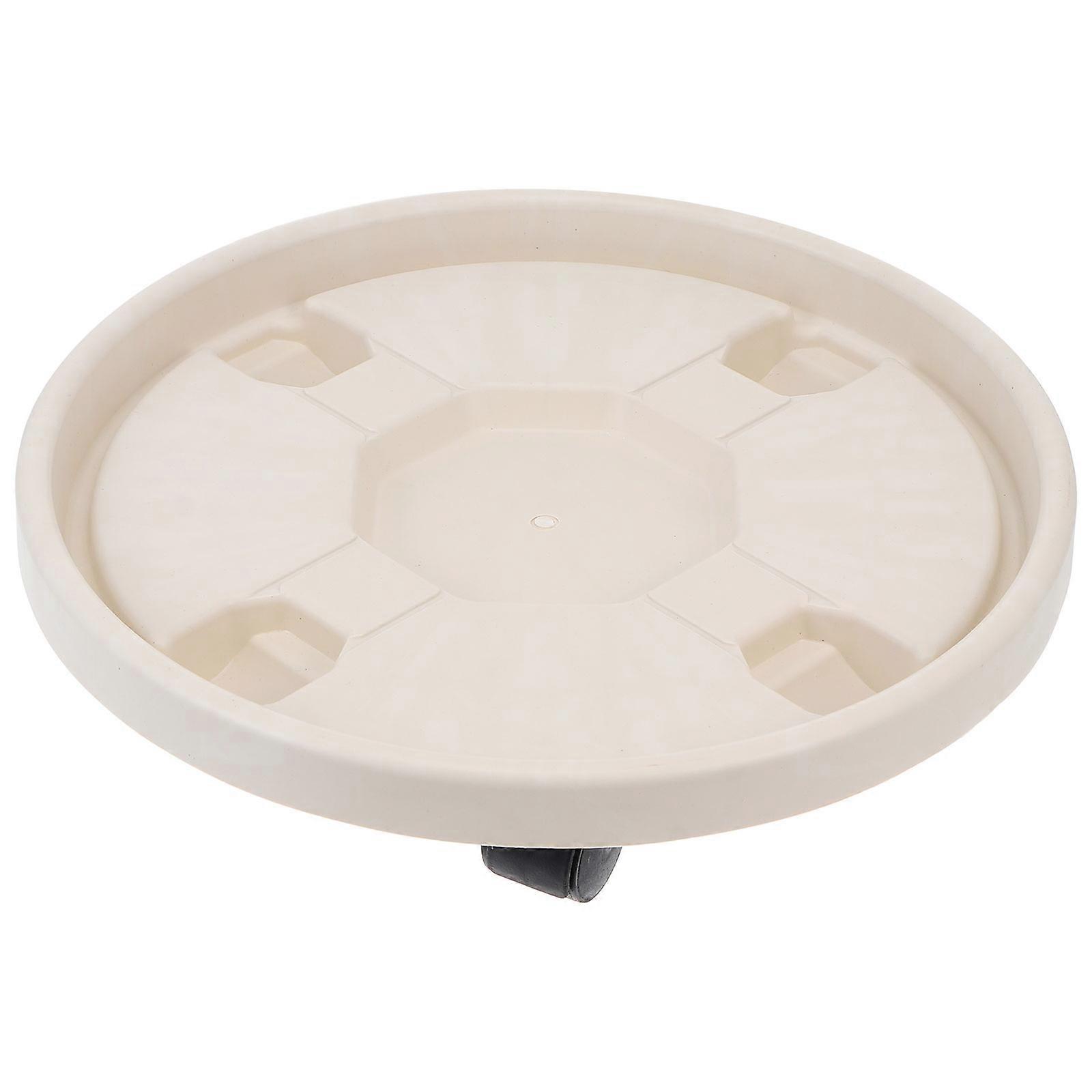 Movable Flowerpot Rack Vase Holder for Home Use 2Pcs Plastic Shelf