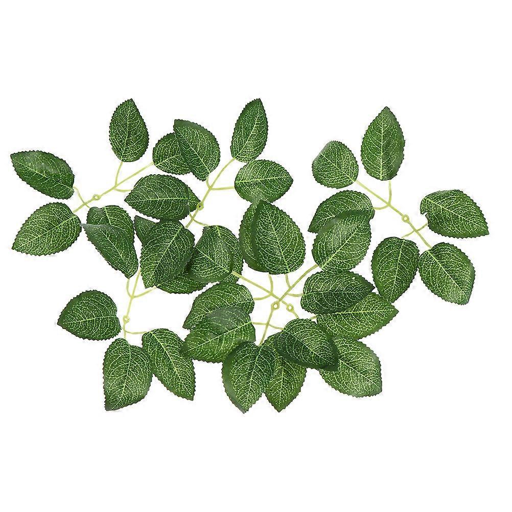 Simulation Rose Leaves 150Pcs Green Artificial Plant Leaf for Decoration