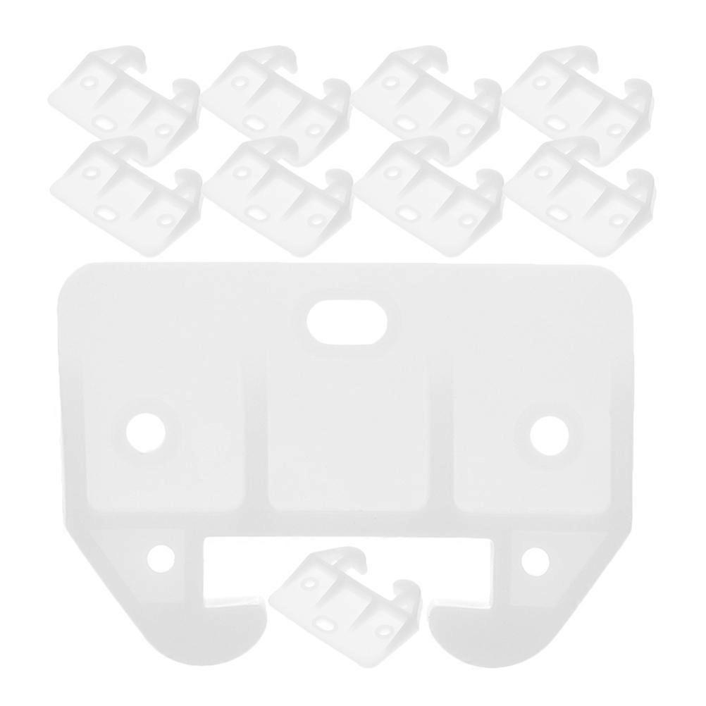 Plastic Drawer Slide Guides 30 Pcs For Home Furniture Fixation With Rectangular Shape Stable
