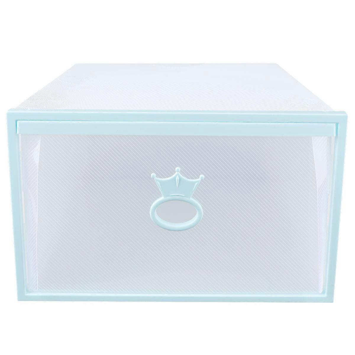 Shoe Storage Container for Storage 2Pcs Thickened Transparent Drawer Type Box