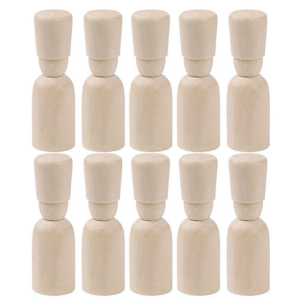 DIY Drawing Wooden Puppets for Kids Creative Projects 30Pcs Set