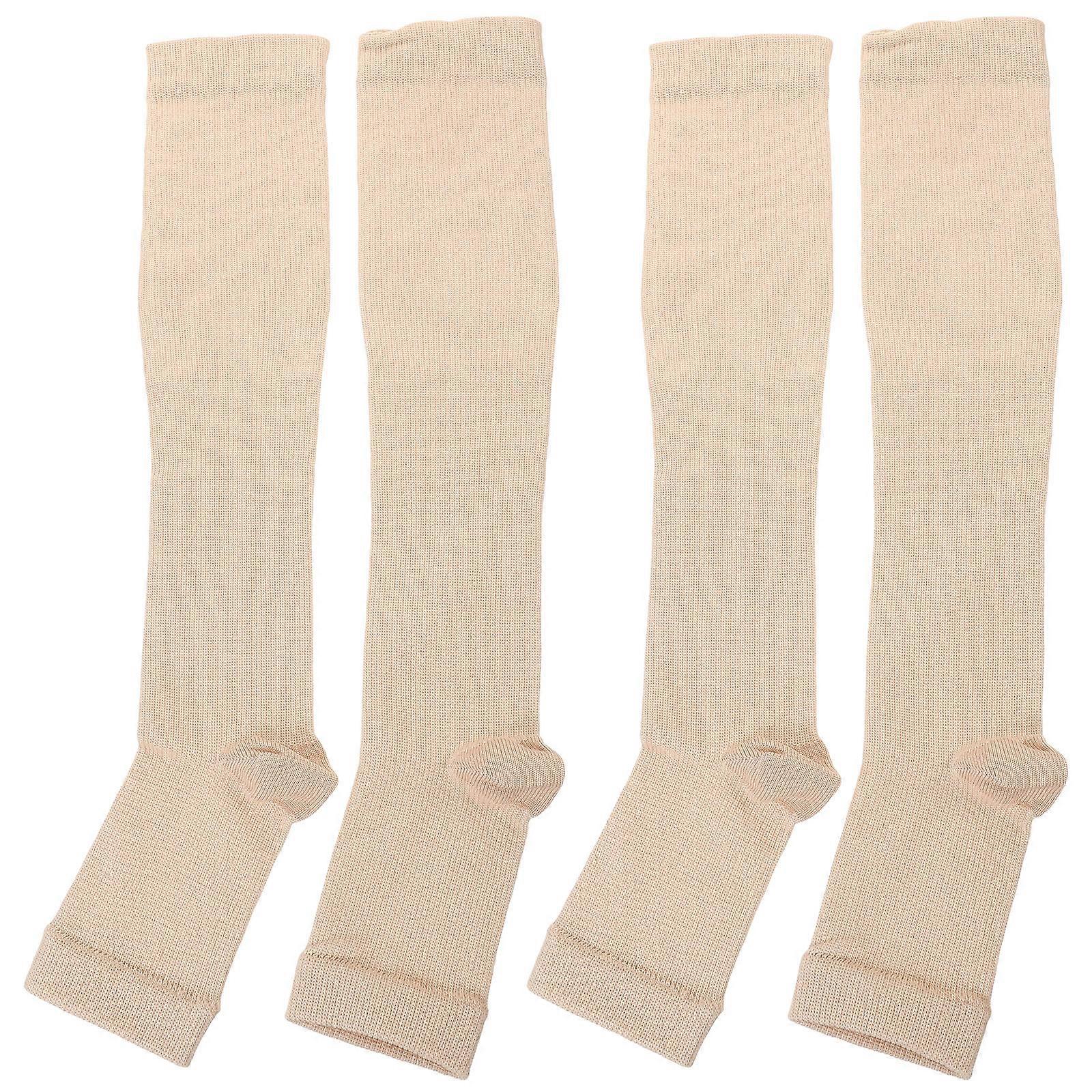 Compression Socks Calf Compression Sleeve for Daily Use 10Pairs Nylon