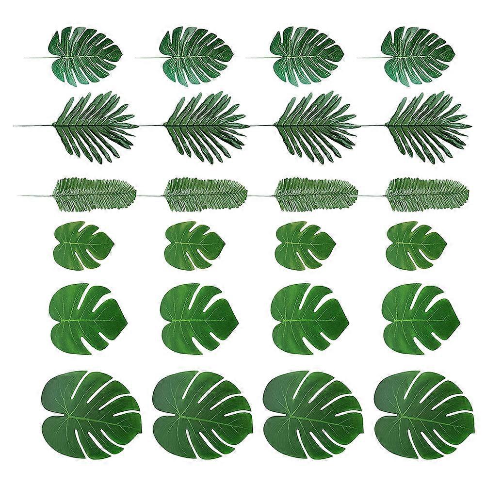 Artificial Tropical Leaf Palm Leaves for Party Supply 252Pcs Pack