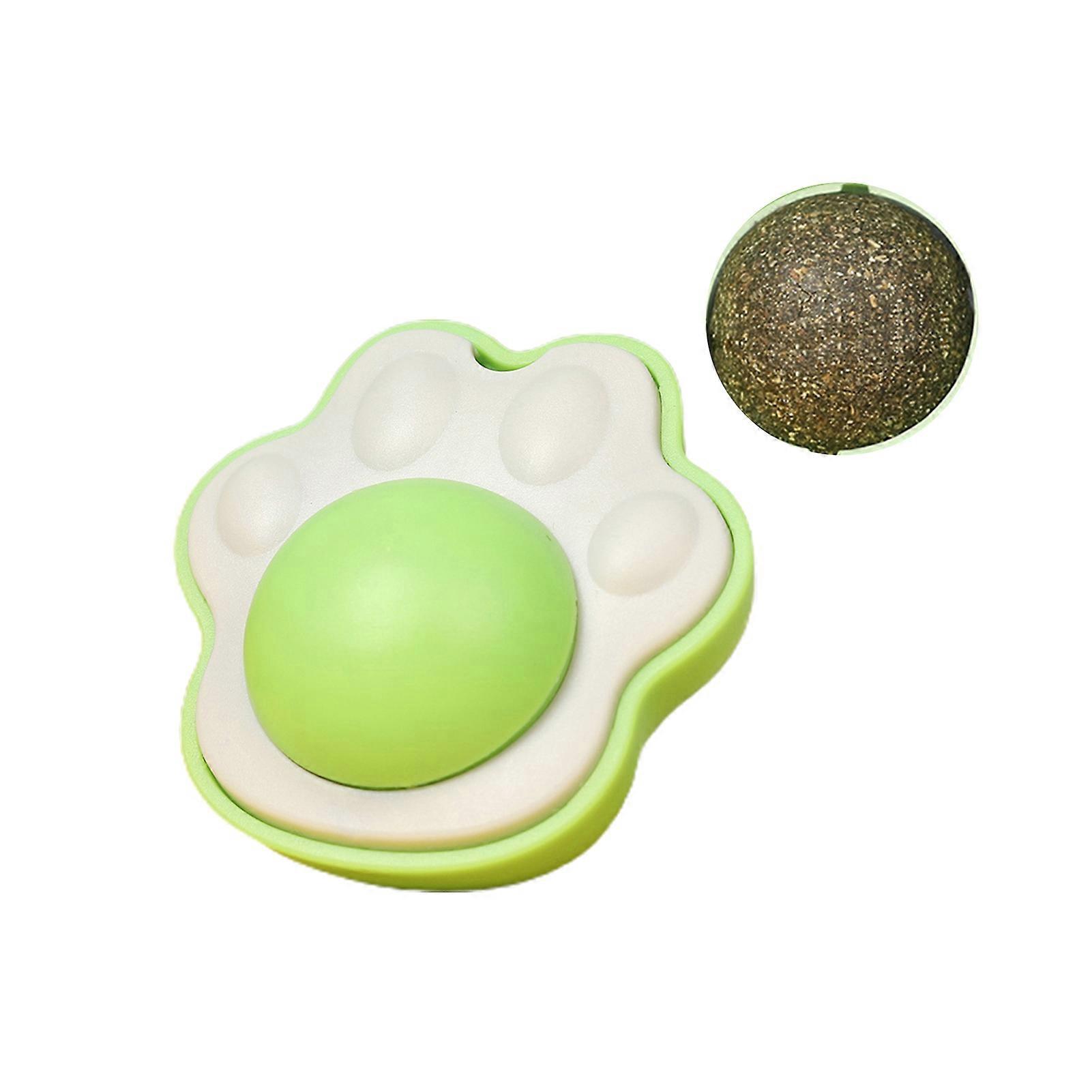 COOLL Catnip Ball - Bite-Resistant, Smooth Edge, Rotating, No Preservatives, Easy Install, Relieves Boredom, Oral Care, Edible Lick Toy, Compatible