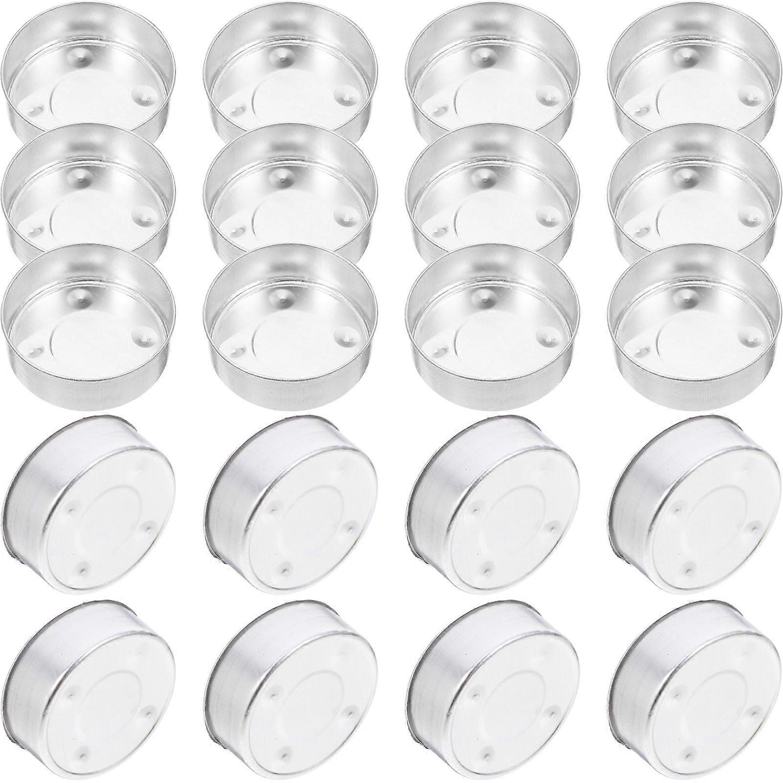 100Pcs Silver Candle Cup Case for Candle Mold and Storage Use