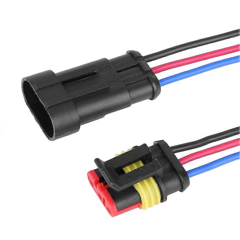 Waterproof 3 Pin Way Car Auto Wire Electrical Connector Plug