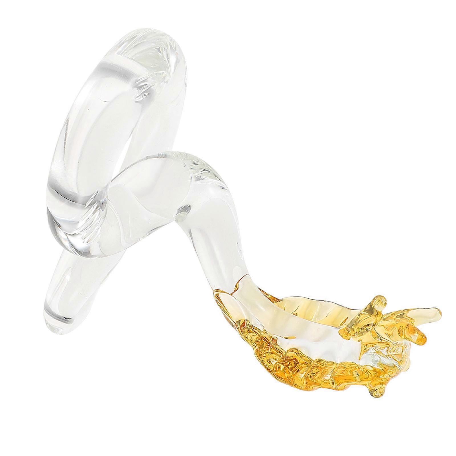 Crystal Snake Figurine for Decoration 4Pcs Attractive Desktop Statue