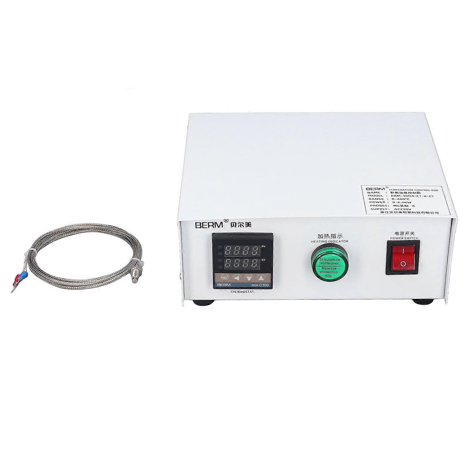 PID Temperature Controller Self Tuning Control Box 0~400 Imperial M6 BRM40DAC1XCT AC220V(3meter )