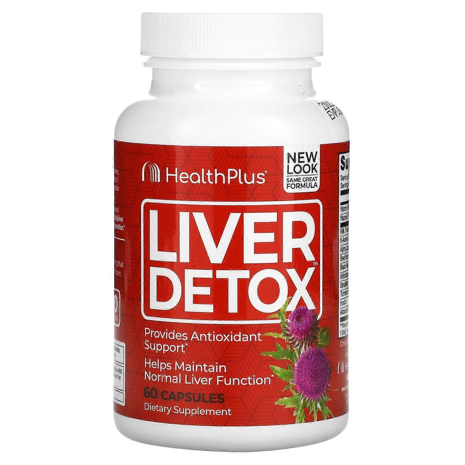 Health Plus Inc., Liver Detox, 60 Capsules